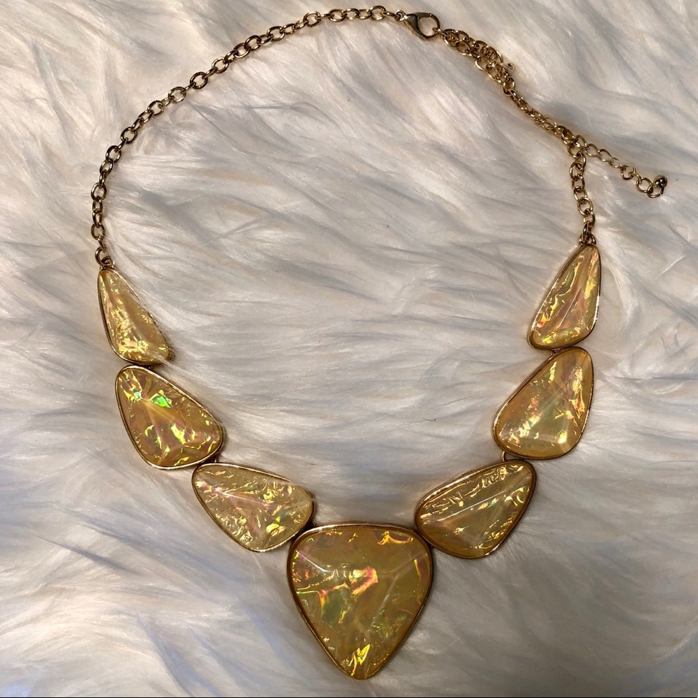 ✨Iridescent Opal Statement Necklace✨